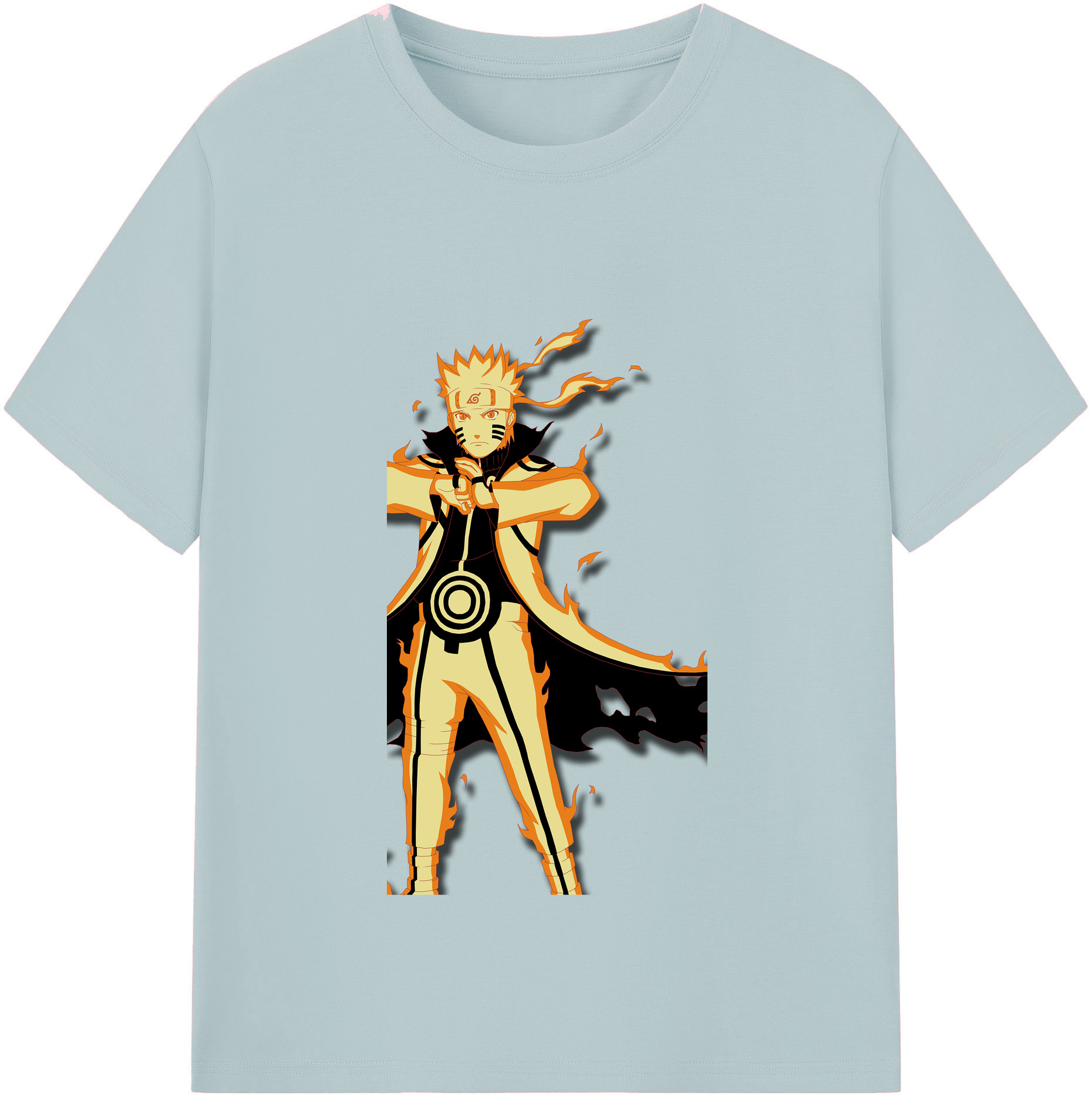 （画像用） NARUTO -ナルト- うずまき ナルト Uzumaki Naruto 綿100％半袖Tシャツ（フロントプリント）